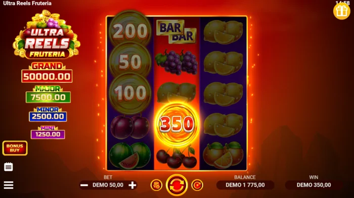 Ultra Reels Fruteria - boinn Coin Collect le hainmníochtaí